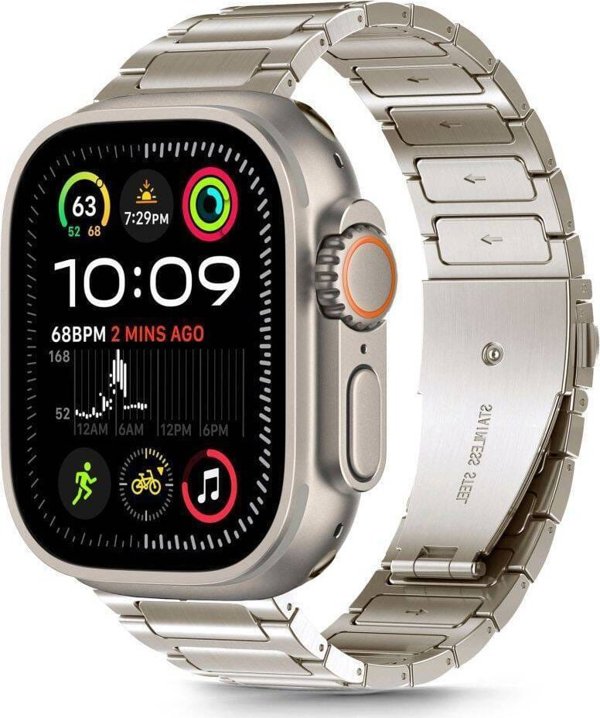 Tech-Protect Pasek do APPLE WATCH 6 / 7 / 8 / 9 / 10 / SE / ULTRA 1 / 2 (44 / 45 / 46 / 49 MM) Tech-Protect Stainless Classic Titanium