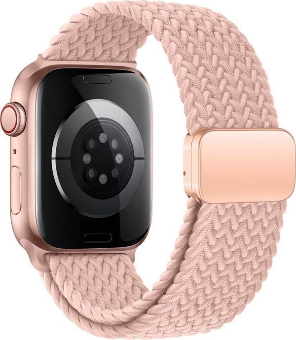 Tech-Protect Λουράκι για APPLE WATCH 3 / 4 / 5 / 6 / 7 / 8 / 9 / SE (38 / 40 / 41 MM) Tech-Protect Nylonmag Dusty pink 14046291 5906302312856