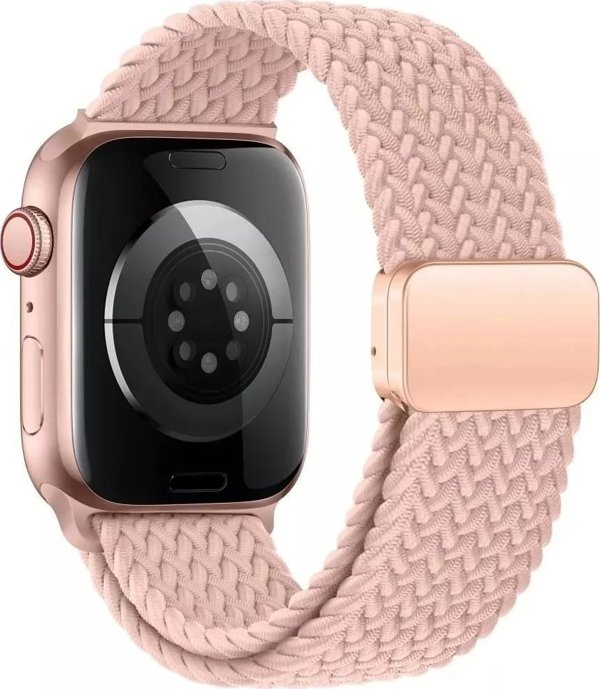 Tech-Protect Λουράκι για APPLE WATCH 3 / 4 / 5 / 6 / 7 / 8 / 9 / SE (38 / 40 / 41 MM) Tech-Protect Nylonmag Dusty pink 14046291 5906302312856