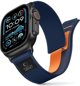 Tech-Protect Λουράκι Nylon Elite για Apple Watch 8/9/10/11/SE/Ultra (44/45/46/49mm) Navy/Orange