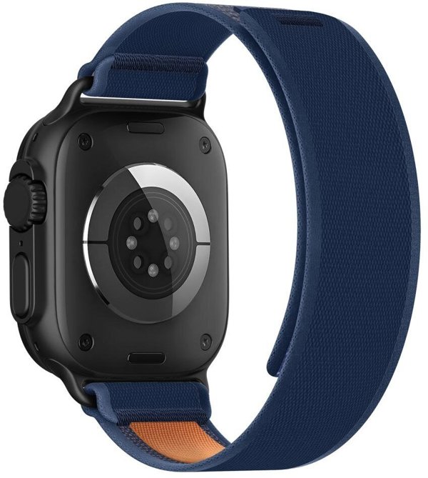 Tech-Protect Λουράκι Nylon Elite για Apple Watch 8/9/10/11/SE/Ultra (44/45/46/49mm) Navy/Orange