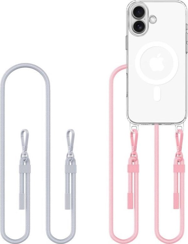 Θήκη Tech-Protect FlexAir Chain MagSafe για iPhone 16 - Grey & Pink