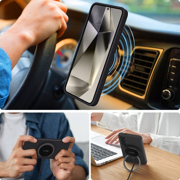 TECH-PROTECT ΥΓΡΗ ΣΙΛΙΚΟΝΗ MAGSAFE GALAXY S25+ PLUS ΜΑΥΡΟ