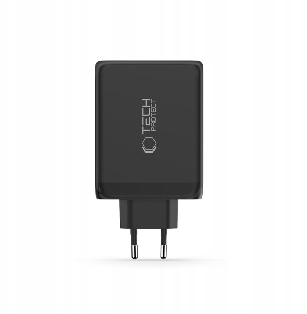 TECH-PROTECT NC200W-GAN 4-PORT NETWORK CHARGER PD 200W / QC3.0 BLACK