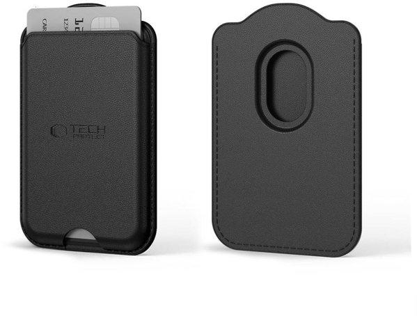 Tech-Protect CH02 MagWallet MagSafe Μαγνητική Θήκη Καρτών για Smartphone - Μαύρο