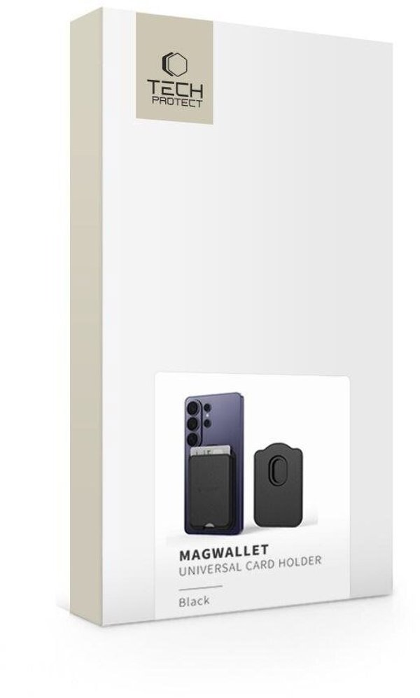 Tech-Protect CH02 MagWallet MagSafe Μαγνητική Θήκη Καρτών για Smartphone - Μαύρο
