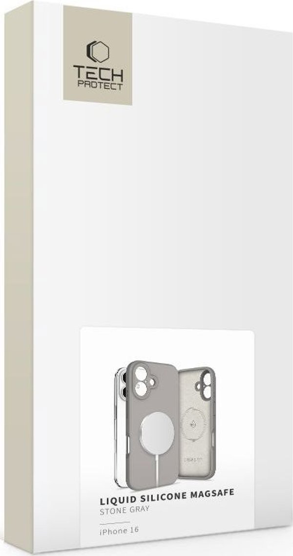 TECH-PROTECT LIQUID SILICONE MAGSAFE IPHONE 16 STONE GREY