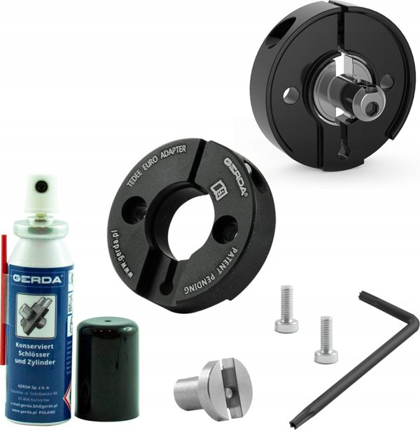 Tedee adapter do drzwi europejskich czarny