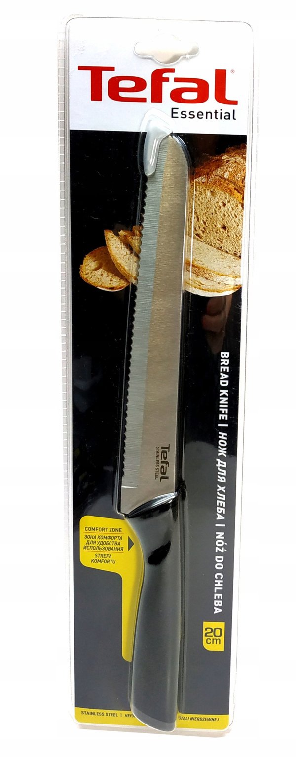 Tefal Μαχαίρι Ψωμιού K2210455, 20 εκ. - Ανοξείδωτο Ατσάλι