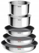 Tefal Zestaw garnków Ingenio Cook Eat 8 el. stal nierdzewna non-stick (L881S804)