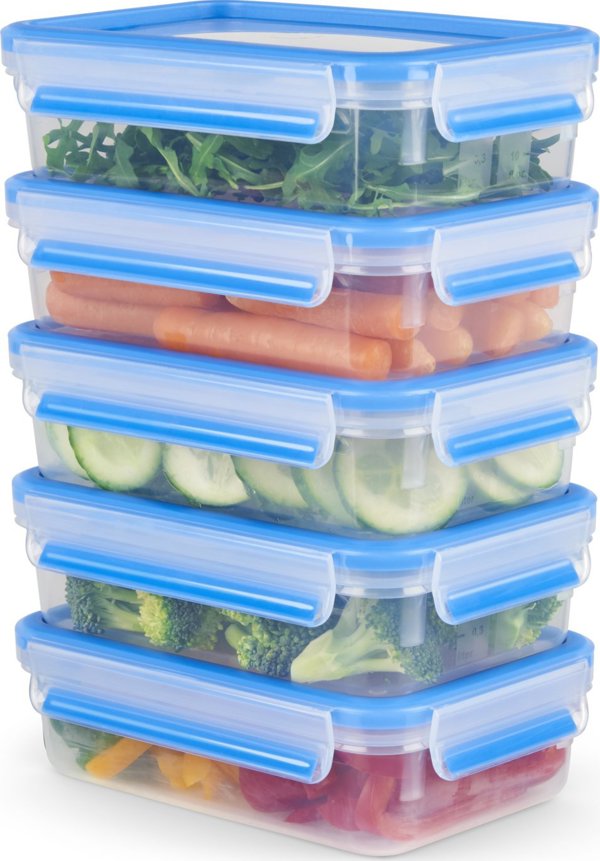 Tefal Tefal MasterSeal MealPrep σετ δοχείων αποθήκευσης, 5 x 0,8 L