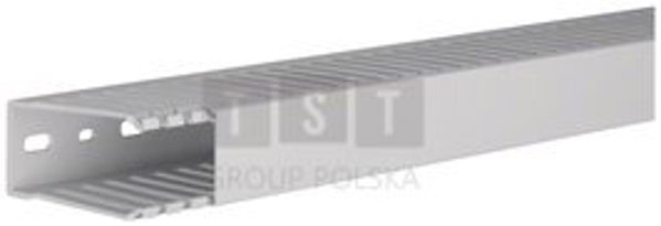tehalit.HNG καναλιού χτένα χωρίς αλογόνα 75x37mm, PC-ABS, ανοιχτό γκρι