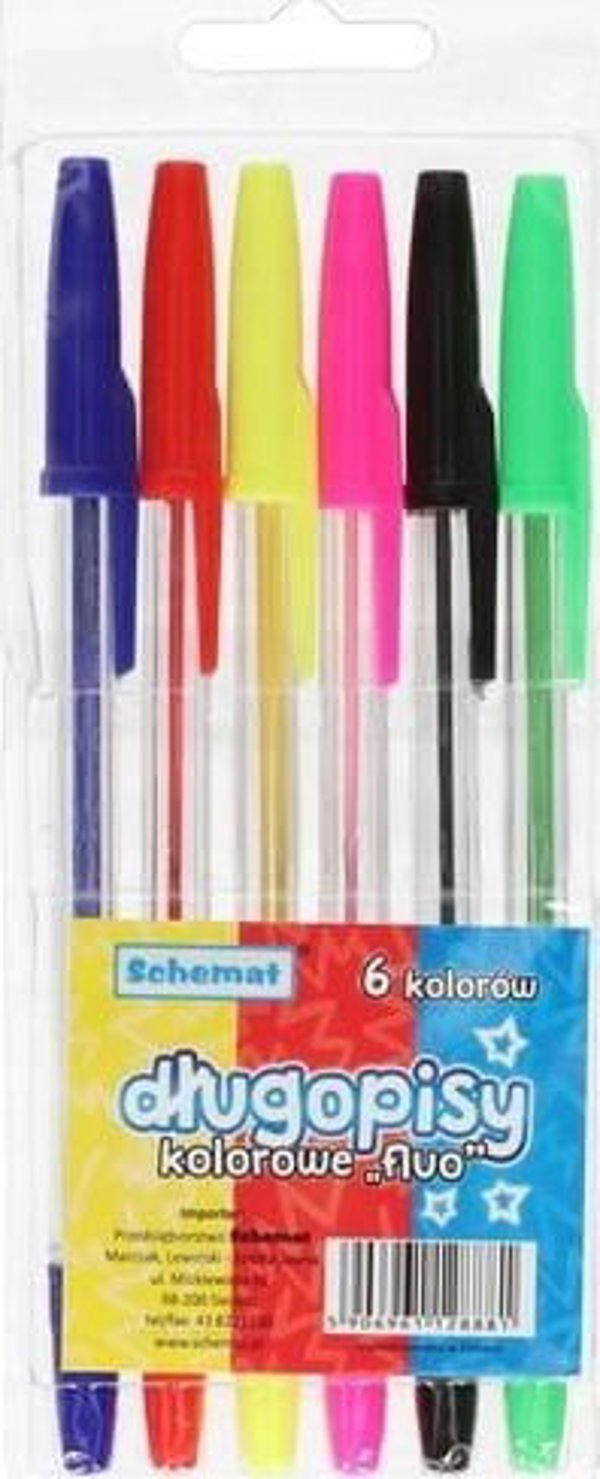 Teka Dlaptopisy fluorescencyjne 6 kolorow