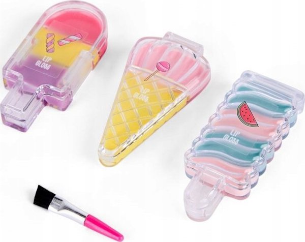 Teka Create It! Lip Gloss Σετ Παγωτό, 3τμχ, Καραμέλα