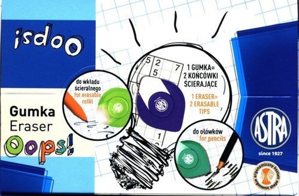 Teka Γόμα Διπλής Όψης για Μολύβι & Στυλό, 24 Τεμάχια