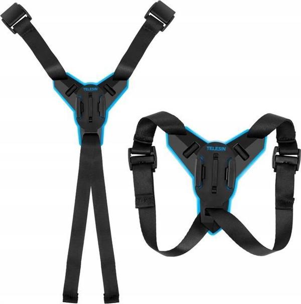 Telesin Βάση Στήριξης για Κράνος για GoPro HERO 10/9/8/7/6/5/4/3+/MAX, Αντιολισθητικό Στήριγμα Κάμερας, Μαύρο