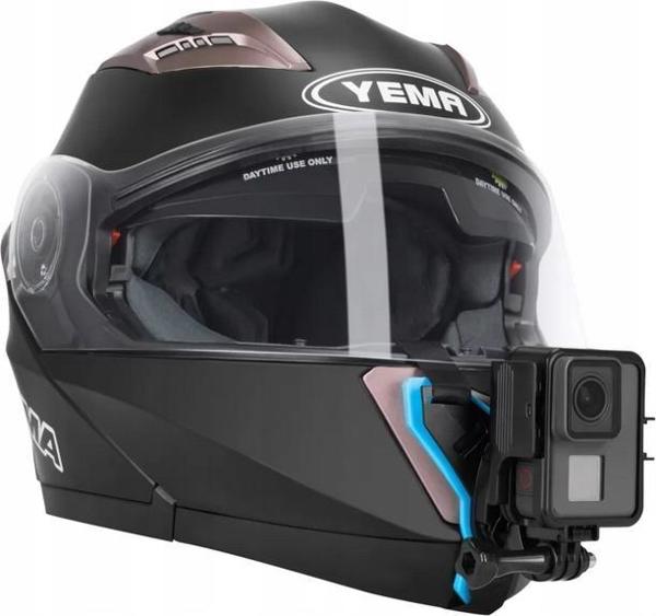 Telesin Βάση Στήριξης για Κράνος για GoPro HERO 10/9/8/7/6/5/4/3+/MAX, Αντιολισθητικό Στήριγμα Κάμερας, Μαύρο