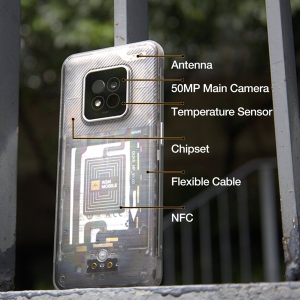 Telefon komorkowy Bea-fon AGM by Bea-fon X6 Phantom rugged
