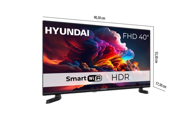 Hyundai Τηλεόραση 40'' Full HD Smart TV - FLM40TS349SMART