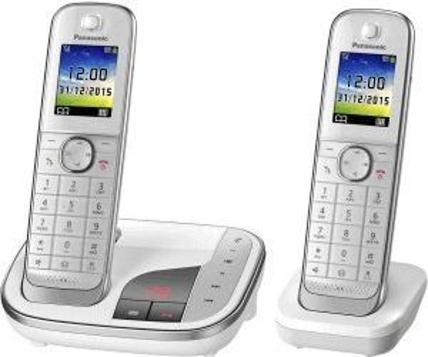 Telefon stacjonarny Panasonic Bialy