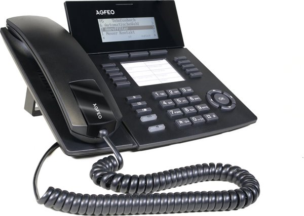Agfeo ST53 IP Systemtelefon Τηλέφωνο IP με Καλωδιωμένο Ακουστικό, Μαύρο