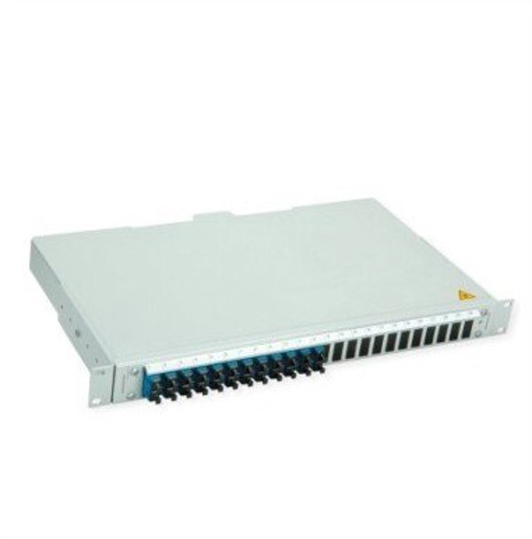 TELEGRTNER Panel światłowodowy TELEGÄRTNER BASIS V z złączami, 12x SC Duplex, niebieski, OS2
