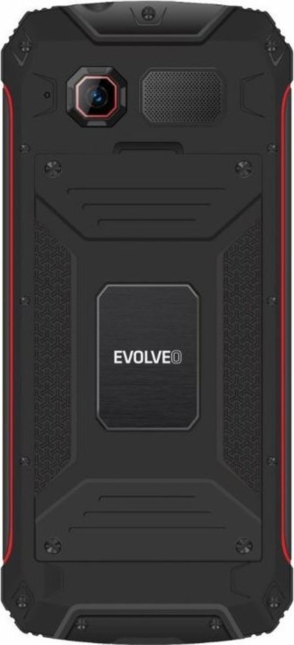 Έξυπνο τηλέφωνο Evolveo EVOLVEO StrongPhone W4, αδιάβροχο ανθεκτικό Dual SIM τηλέφωνο, μαύρο-κόκκινο