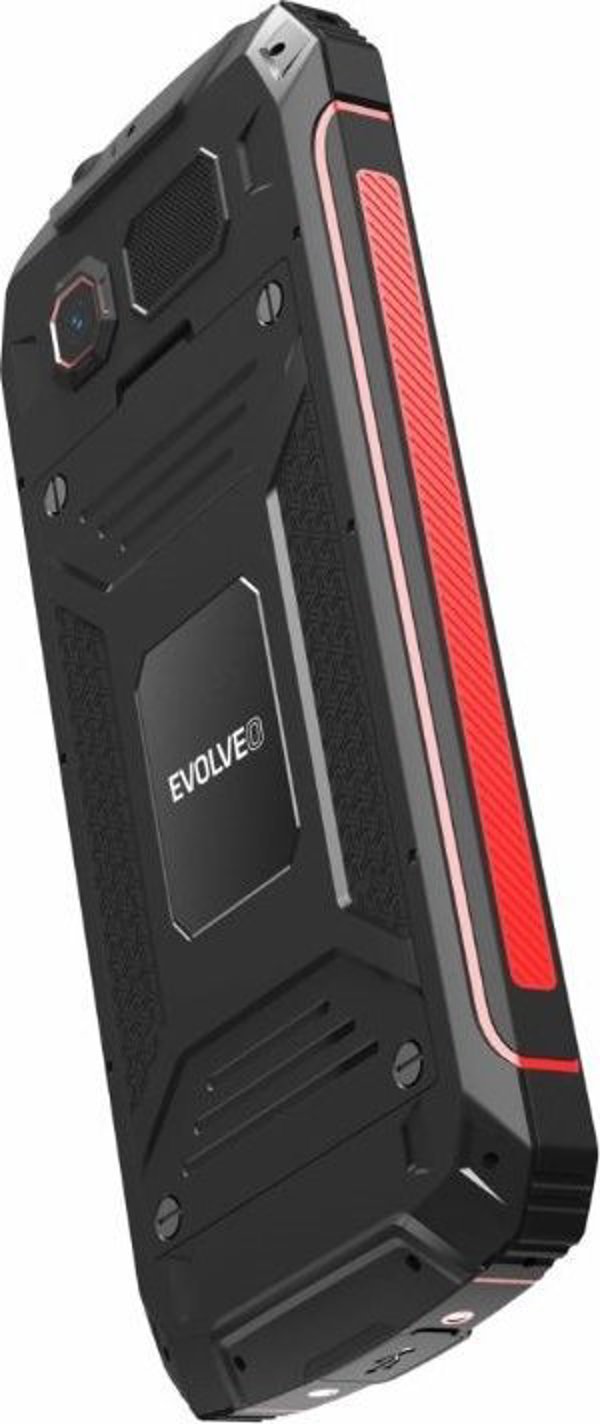 Έξυπνο τηλέφωνο Evolveo EVOLVEO StrongPhone W4, αδιάβροχο ανθεκτικό Dual SIM τηλέφωνο, μαύρο-κόκκινο
