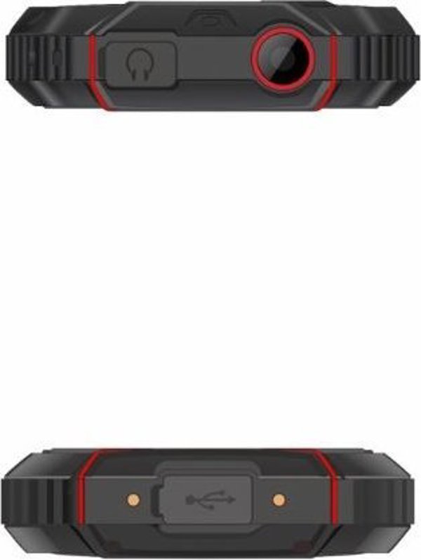 Έξυπνο τηλέφωνο Evolveo EVOLVEO StrongPhone W4, αδιάβροχο ανθεκτικό Dual SIM τηλέφωνο, μαύρο-κόκκινο
