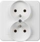 TelForceOne Leona Priza 2x2p+pe Lefki (LNA9804221)