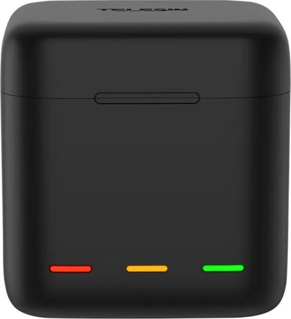 Telesin Φορτιστής 3 Θέσεων για Μπαταρίες GoPro Hero 9 / 10 Black (GP-BCG-901) με Καλώδιο USB