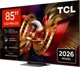 TCL Τηλεόραση 85" 85C8L 4K UHD Mini LED Smart TV - Μαύρο