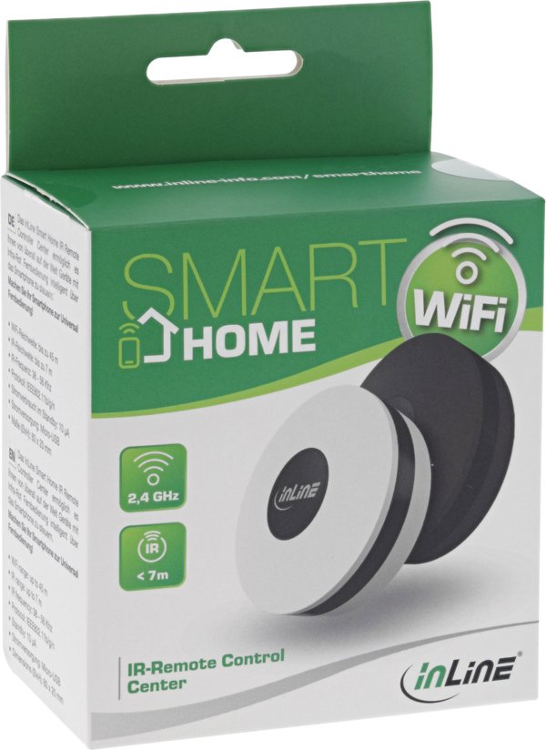 Τηλεχειριστήριο InLine® SmartHome IR Remote Control Center μαύρο