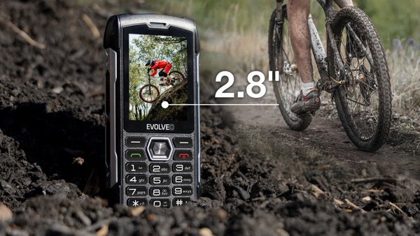 Evolveo StrongPhone H1 Ανθεκτικό Κινητό Dual SIM Μαύρο-Ασημί