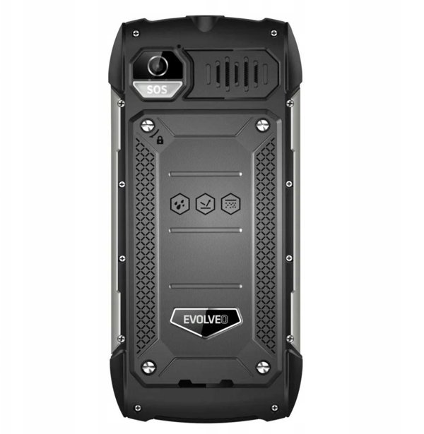 Evolveo StrongPhone H1 Ανθεκτικό Κινητό Dual SIM Μαύρο-Ασημί