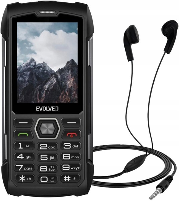 Evolveo StrongPhone H1 Ανθεκτικό Κινητό Dual SIM Μαύρο-Ασημί