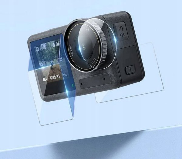 Telesin Προστατευτικό Καλύμματος Φακού & Οθόνης 2-Pack για DJI Osmo Action 5 Pro (S6-FLM-10TDJ)