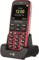 Doro Primo 368 Κινητό Τηλέφωνο με Υποδοχή MicroSD & 3.5mm Jack, Κόκκινο