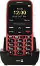 Doro Primo 368 Κινητό Τηλέφωνο με Υποδοχή MicroSD & 3.5mm Jack, Κόκκινο