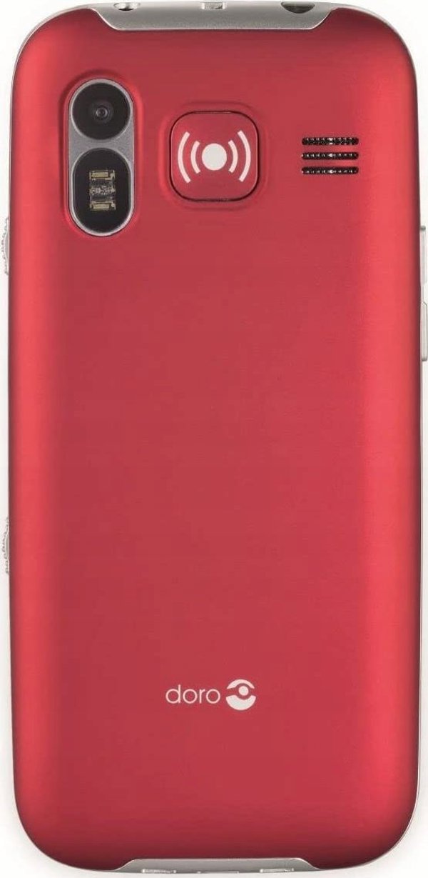 Doro Primo 368 Κινητό Τηλέφωνο με Υποδοχή MicroSD & 3.5mm Jack, Κόκκινο