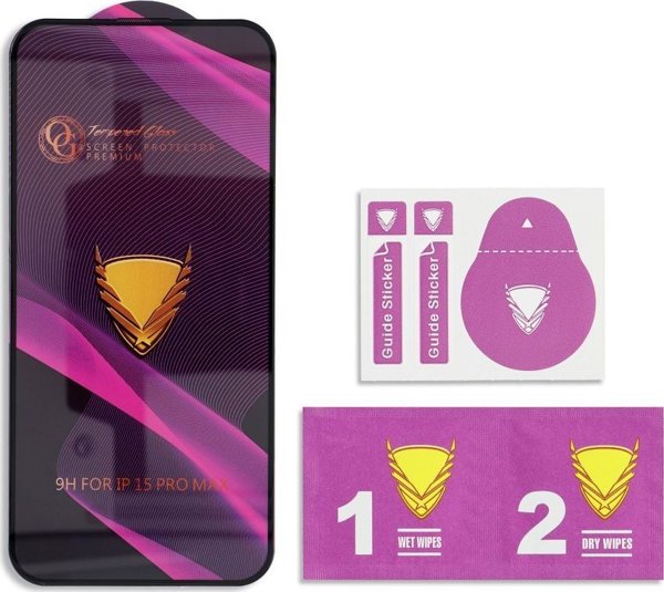 TelForceOne Szklo Hartowane OG Premium Glass do Iphone XS Max 11 Pro Max czarny
