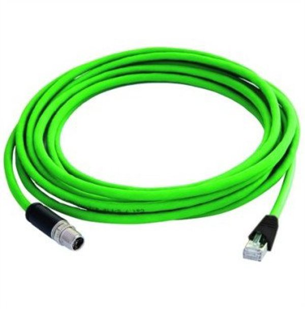 TELEGRTNER STX M12x1-RJ45 VL X-cod. Cat.6A, CP01CP05B-SFTP2607C7-1PUR-A0100, 1 m