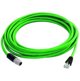 TELEGRTNER STX M12x1-RJ45 VL X-cod. Cat.6A, CP01CP05B-SFTP2607C7-1PUR-A0100, 1 m