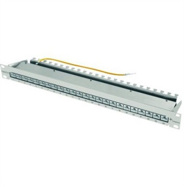 TELEGRTNER 19 Patch Panel 1 HU, RAL 7035