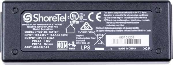 Telefon Mitel Mitel 802.3af POE Power Injector Universal
