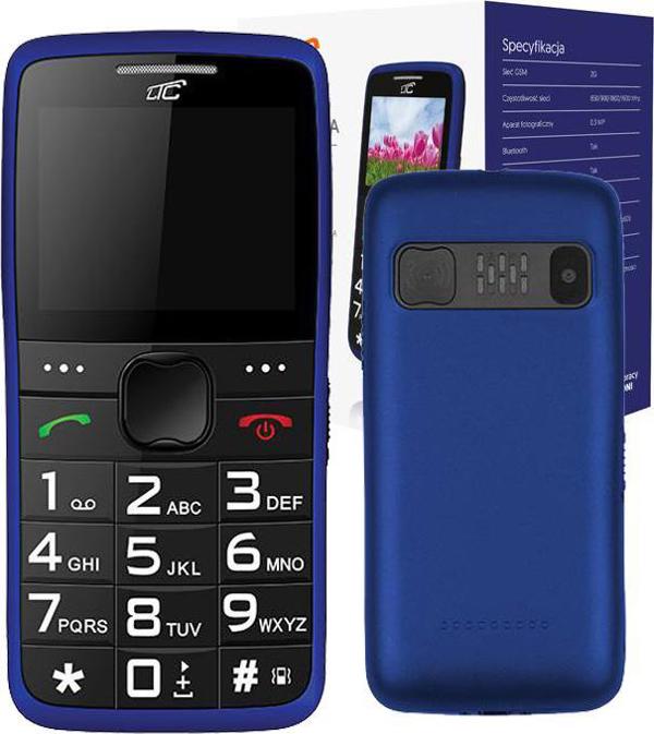 Telefon komorkowy Maxcom MOB20 dla seniora 2G CAM BT 900mAh niebieski LTC