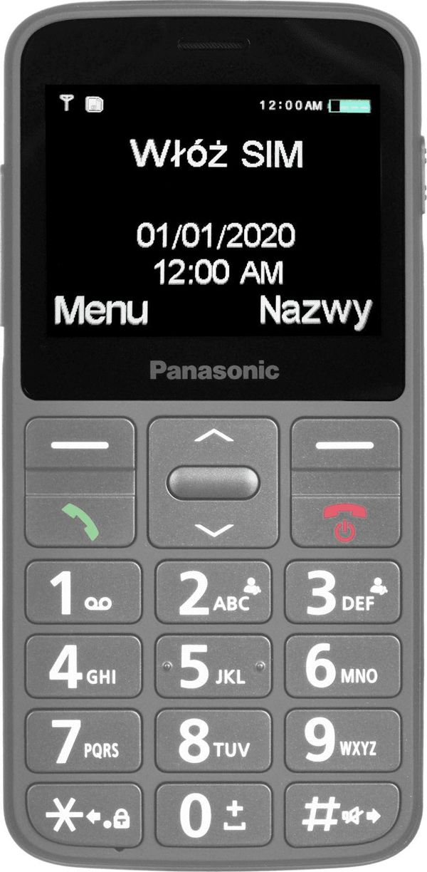 Panasonic KX-TU160 Κινητό Τηλέφωνο με Hands-free, 32MB RAM, 700mAh - Γκρι