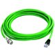 TELEGRTNER STX M12x1-RJ45 VL X-cod. Kat.6A, CS01CP05B-SFTP2607C7-1PUR-A0100, 1 m