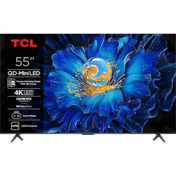 Telewizor TCL 55C61KS QD-Mini LED 55'' 4K Ultra HD Google TV Dolby Atmos DVB-T2 Czarny