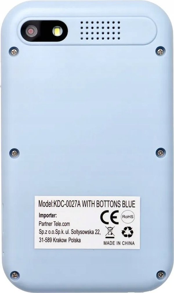 Slowmoose Παιδικό Smartphone Παιχνιδιών KDC-0027A με Οθόνη IPS 2,4" και Κουμπιά - Μπλε
